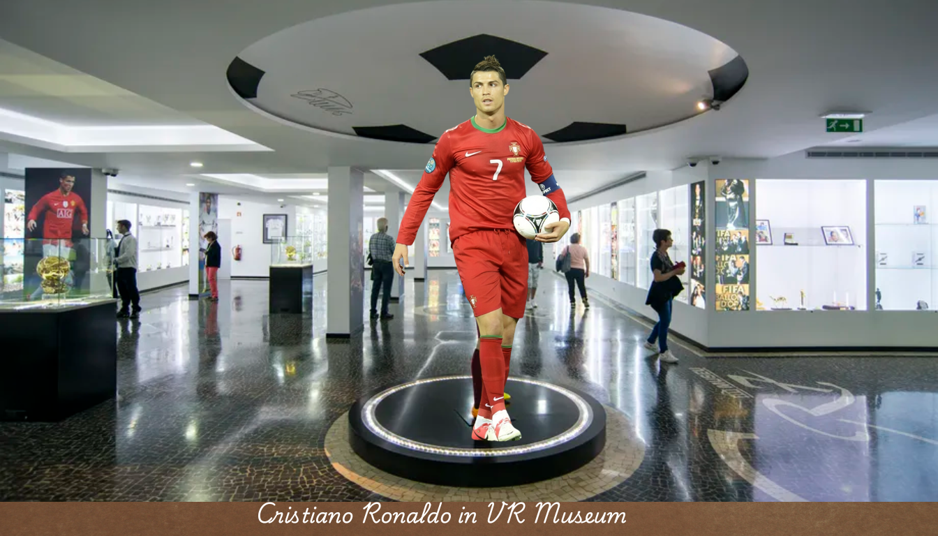 Render of VR museum experience