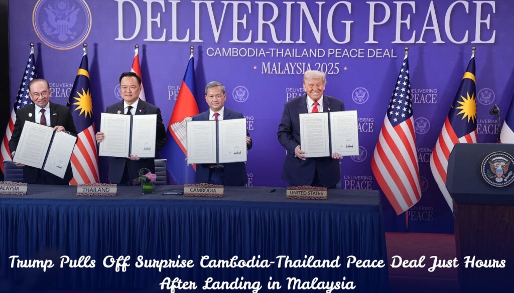 Donald J Trump Pulls Off Surprise Cambodia-Thailand Peace Deal Just Hours After Landing in Malaysia 1 Trump Pulls Off Surprise Cambodia-Thailand Peace Deal Just Hours After Landing in Malaysia